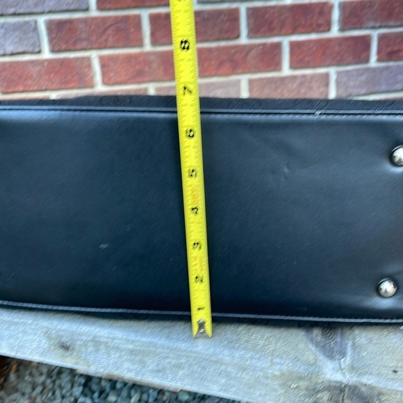 Adrienne Vittadini Hand bag/ Purse Black Signature Fabric - Picture 10 of 13